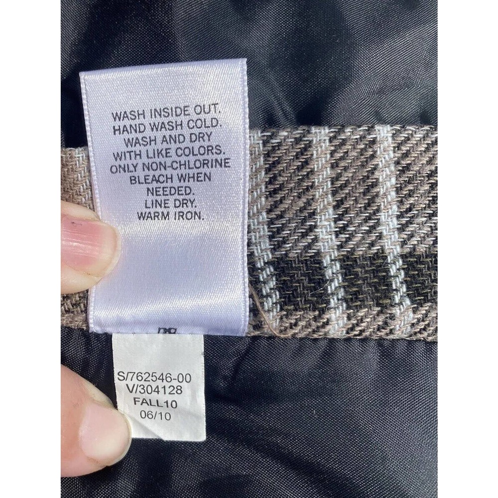 Banana Republic Shorts Women's Size 8 Martin Fit Brown Plaid Cuffed Shorts - Picture 10 of 12